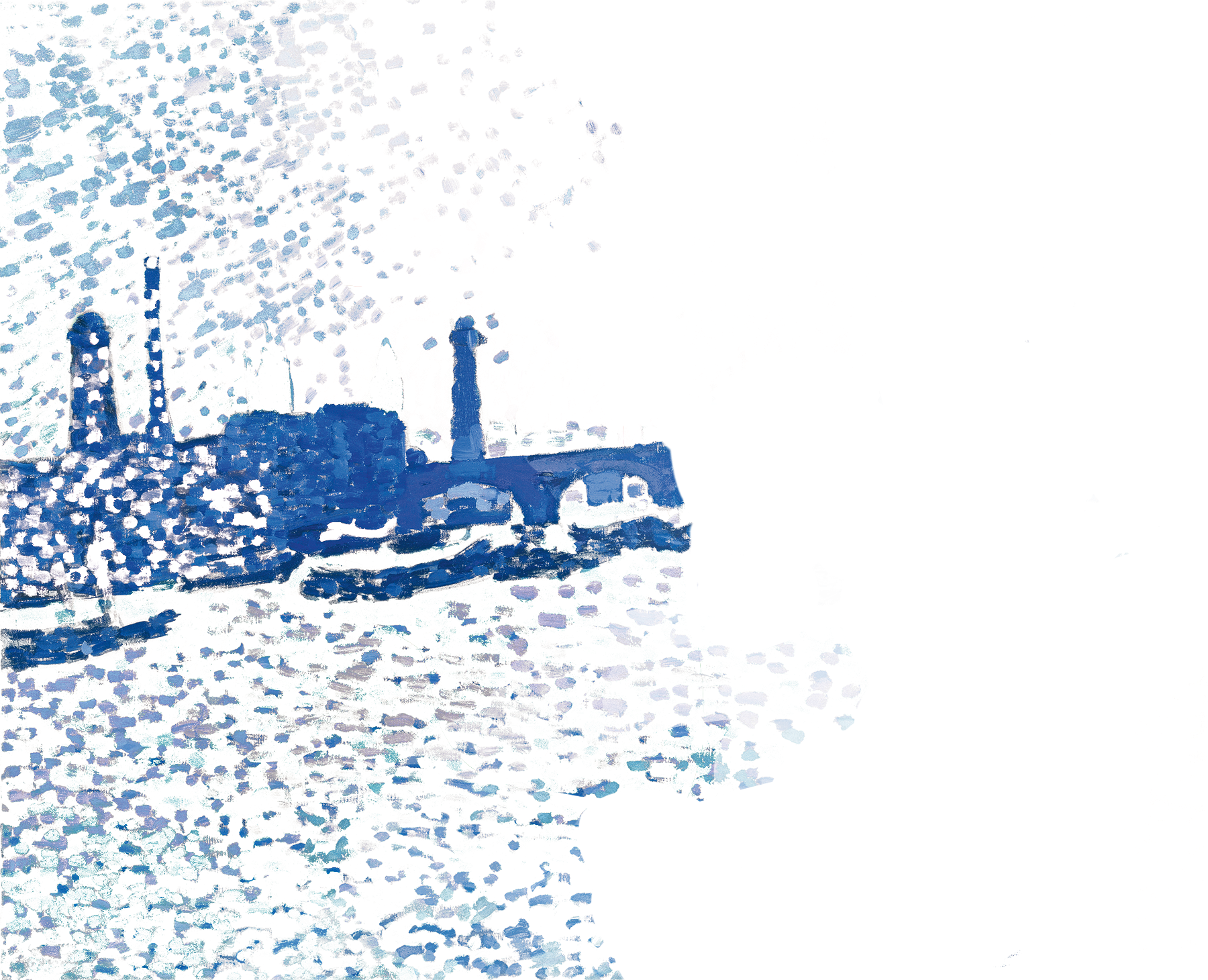 El puente de Waterloo, azul nivel siete