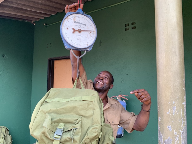 Team ZAVARU-Chewore out in the field and participating in Wildlife Ranger Challenge 2021