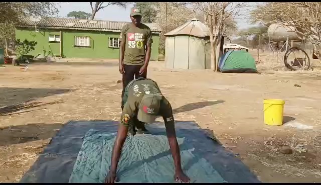 TEAM DANDE MBIRE HAS COMPLETED WILDLIFE RANGER CHALLENGE 2024 PUSHUP CHALLENGE