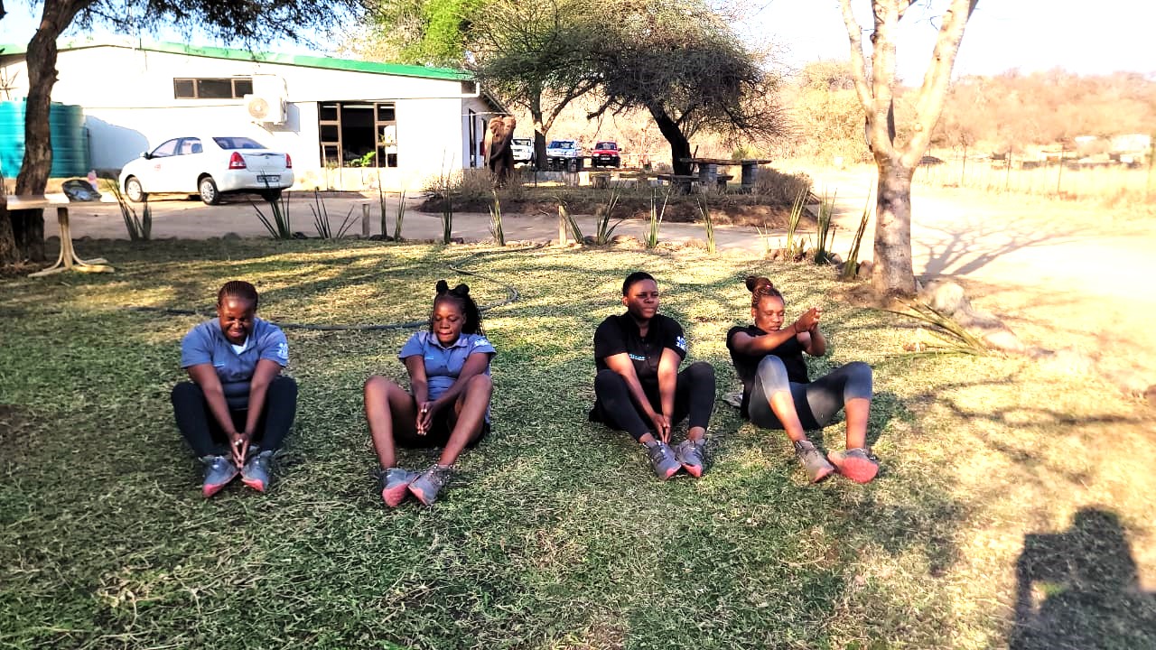 Training, training...sit ups!!