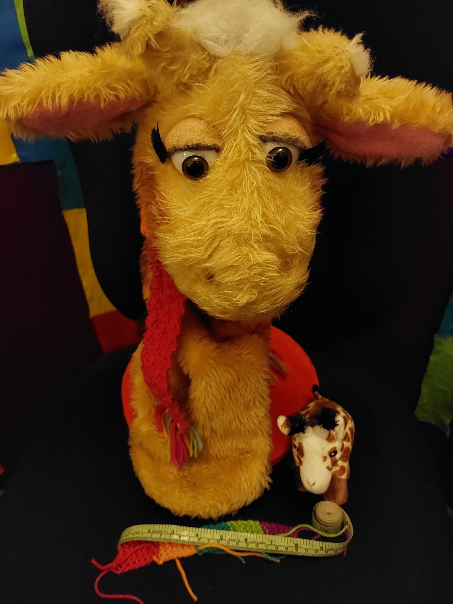 A lunch hour knit, with just a bit of sewing in the ends and stitch to hold it in place left to do - 5 hours to go...