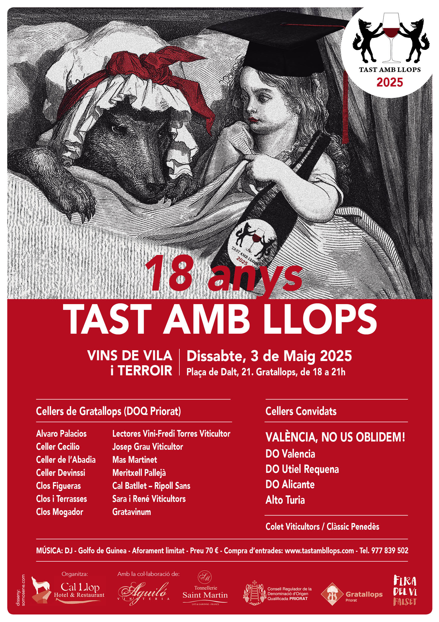 Ja està aquí la 18a edició de Tast amb Llops 🐺🍷 .