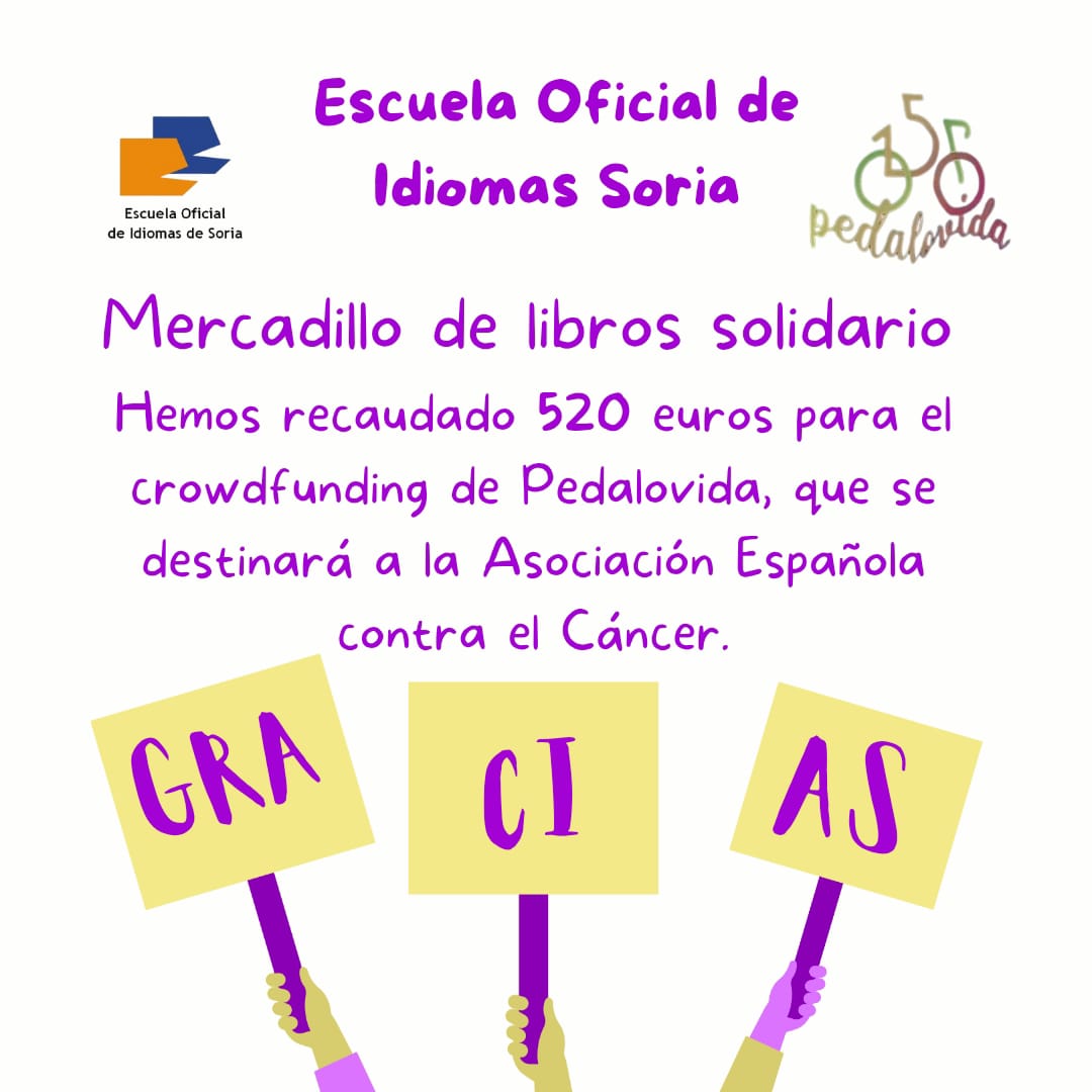 Mercadillo de libros en la Escuela Oficial de Idiomas