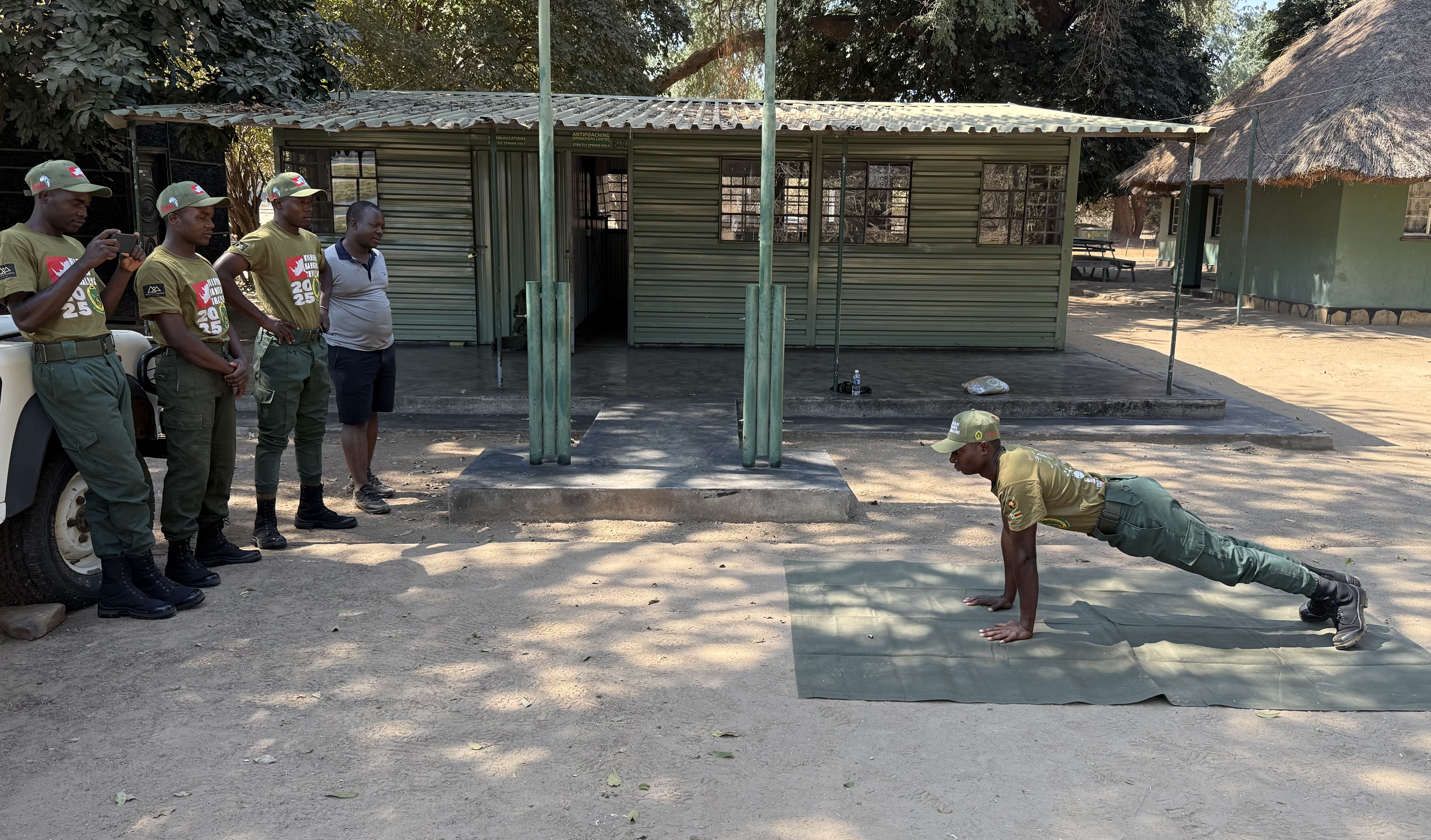 WILDLIFE RANGER CHALLENGE: 2-minute pushup challenge underway!