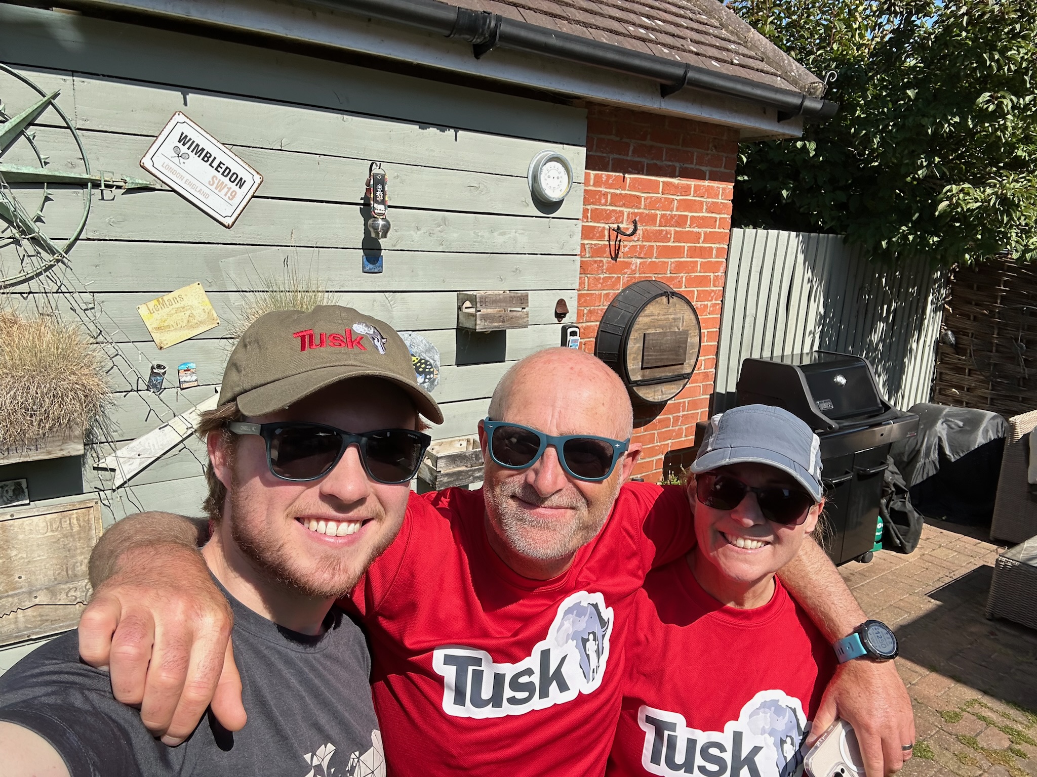 Family walk with our dog to support the SAWC K9 unit