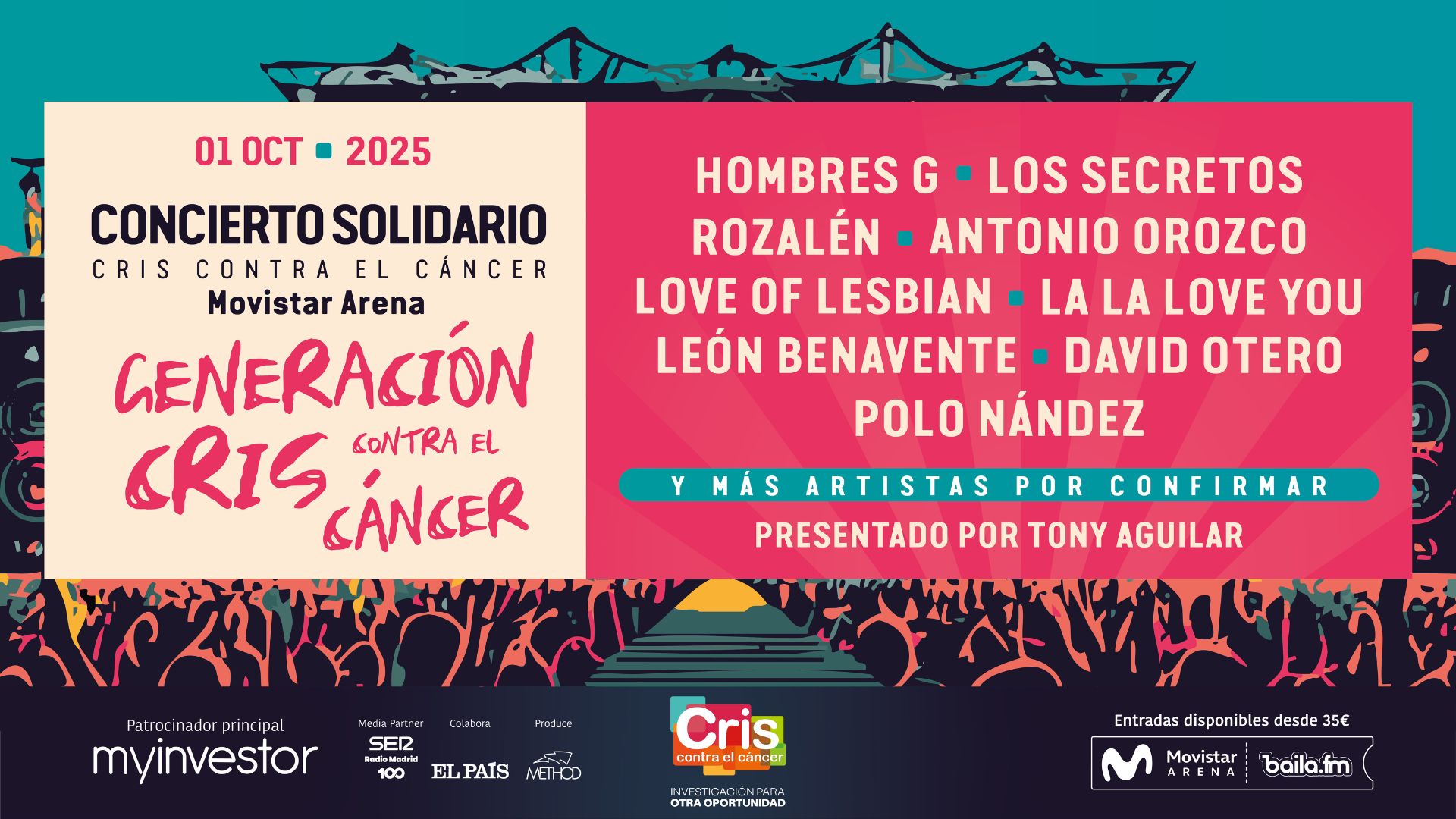 CONCIERTO SOLIDARIO CRIS CONTRA EL C&Aacute;NCER FILA 0