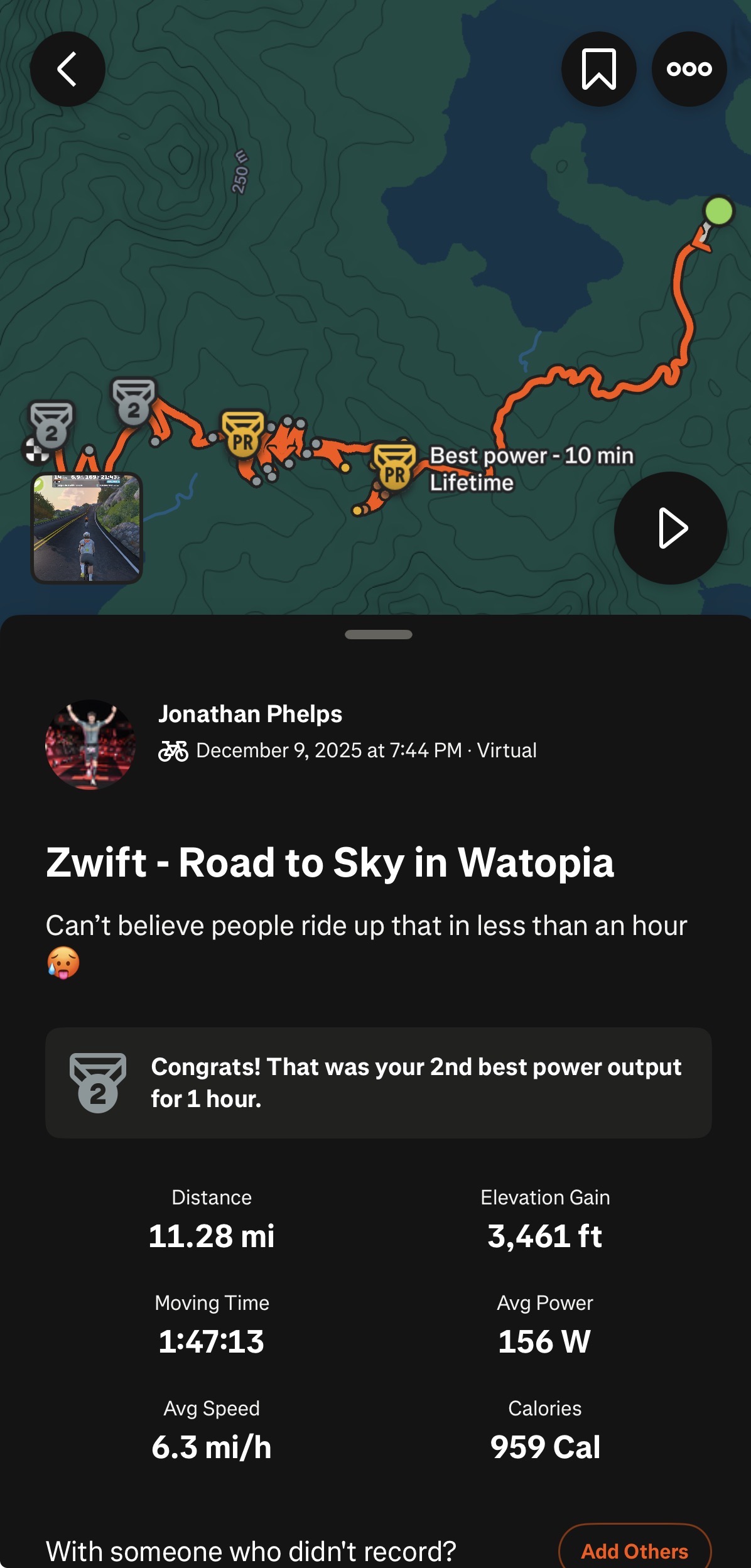 Zwift - Road to Sky in Watopia