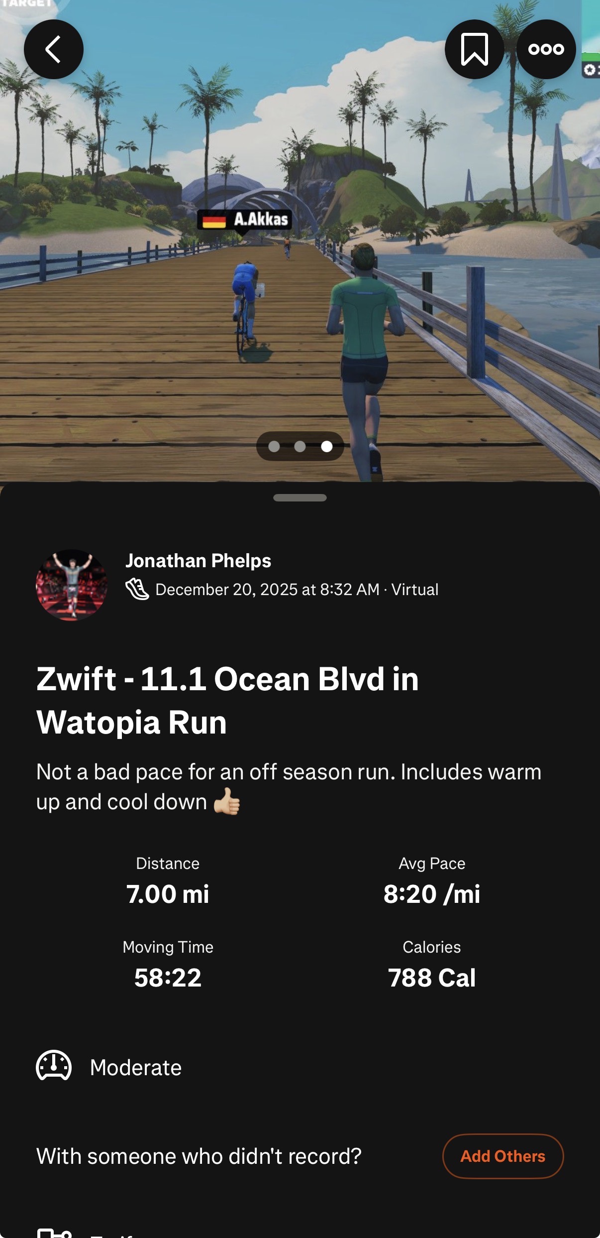 Zwift - 11.1 Ocean Blvd in Watopia Run