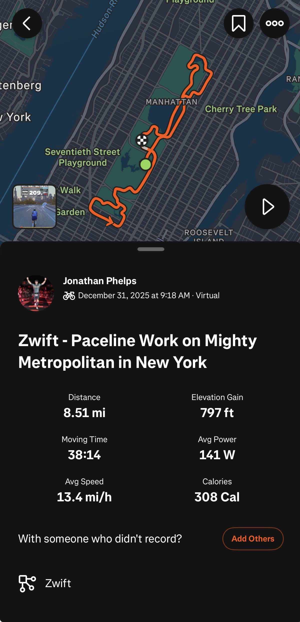 Zwift - Paceline Work on Mighty Metropolitan in New York