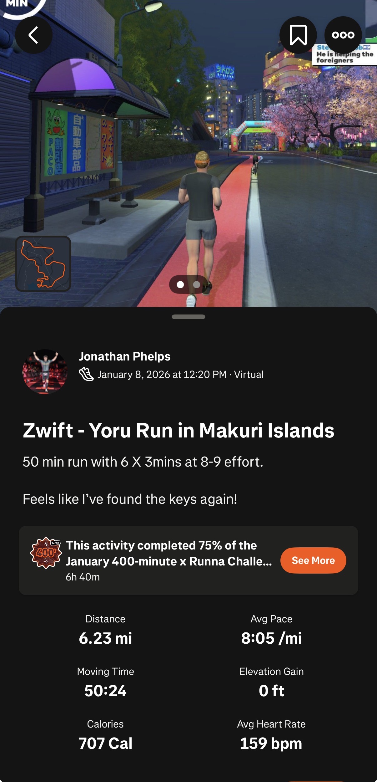Zwift - Yoru Run in Makuri Islands