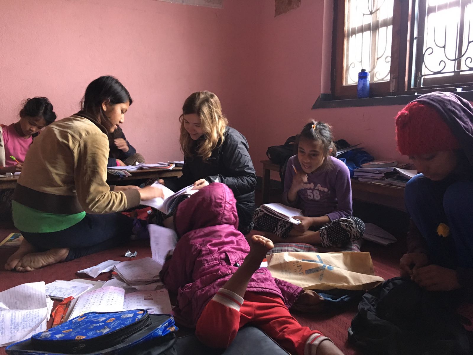 Fotos durante nuestra experiencia en la Fundación en India