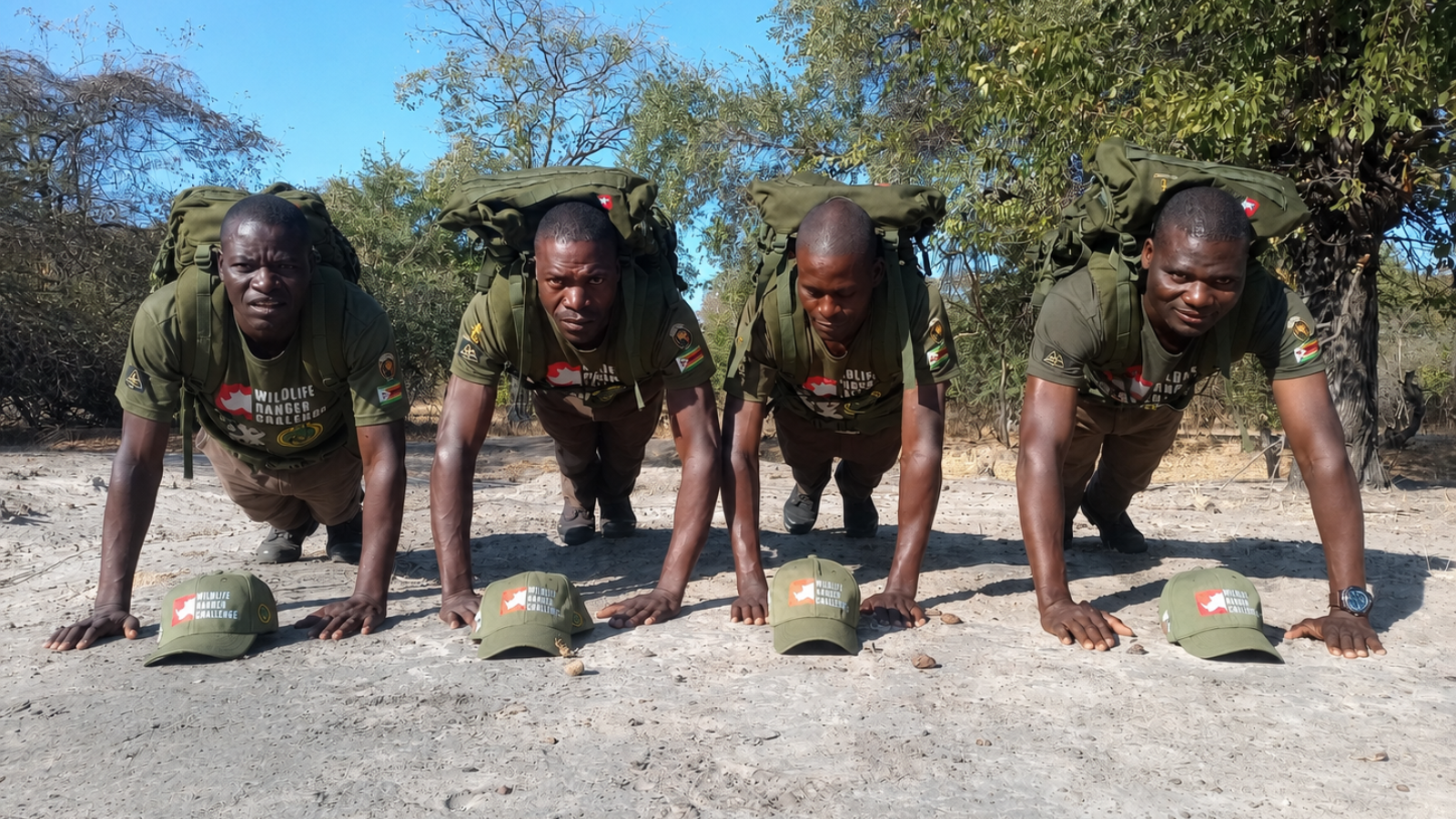 Training underway, wherever, whenever - the Rangers of Zambezi are making it happen